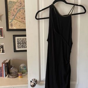 BODY CON DRESS WITH GOLD DETAIL